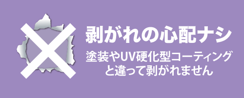 ヘッドライトスチーマーは剥がれの心配がありません