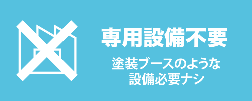 ヘッドライトスチーマーは広い場所や専用設備が不要です