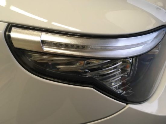 ＢＭＷのヘッドライト黄ばみリペア後の状態