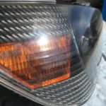 トヨタアルテッツァのヘッドライトクリア剥がれの状態
