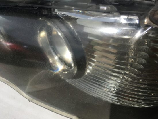 ＢＭＷのヘッドライト黄ばみの状態
