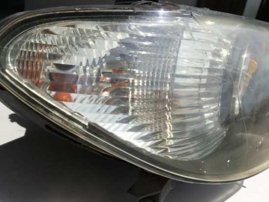 ＢＭＷのヘッドライト黄ばみ