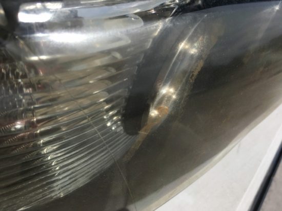 ＢＭＷのヘッドライト黄ばみ