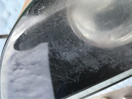 ＢＭＷのヘッドライト黄ばみ