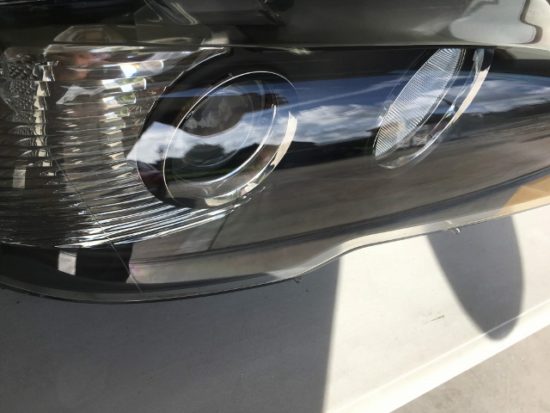 ＢＭＷのヘッドライトリペア完成時の状態
