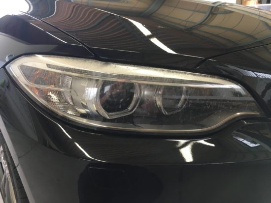 ヘッドライトひび割れクラック除去BMW (1)