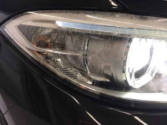 ヘッドライトひび割れクラック除去BMW (11)