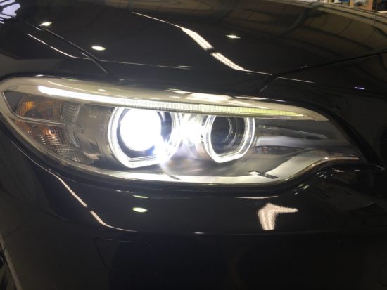 ヘッドライトひび割れクラック除去BMW (12)