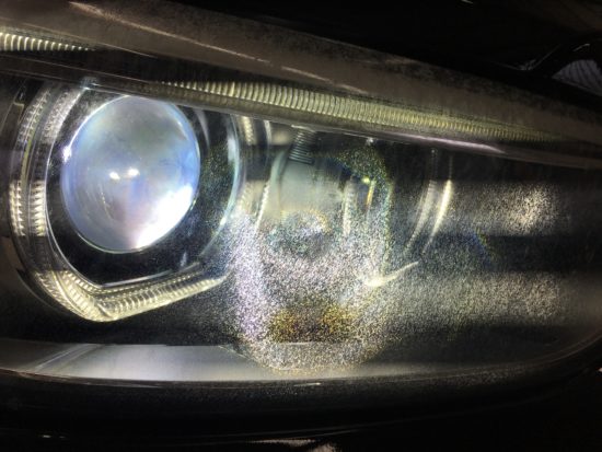 ヘッドライトひび割れクラック除去BMW (8)