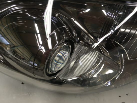 ヘッドライトひび割れクラック除去トヨタSC430 (11)