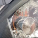 ルノーMEGANEのヘッドライトクラックの様子