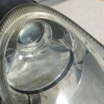 ポルシェ９９６のヘッドライトクラックの様子