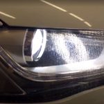 アウディS4ヘッドライトクラック除去プロテクションフィルム