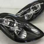 ポルシェ９８１のヘッドライトひび割れクラック除去施工 (12)