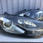 VWポロのヘッドライト黄ばみクラックリペアプロテクションフィルム施工 (9)